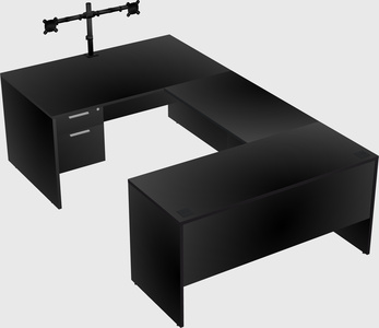 U-shaped desk