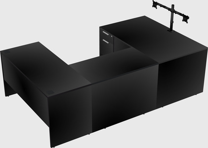 U-shaped desk
