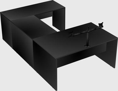 U-shaped desk