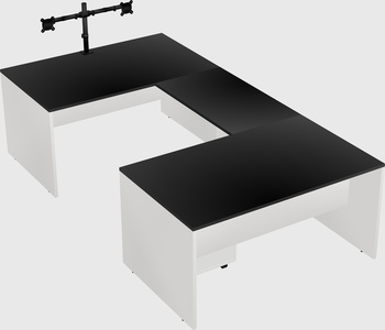 U-shaped desk