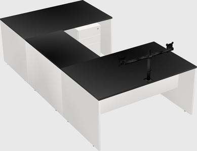 U-shaped desk