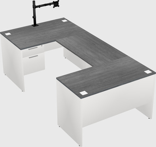 U-shaped desk
