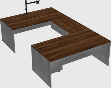 U-shaped desk