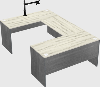 U-shaped desk