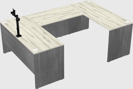 U-shaped desk