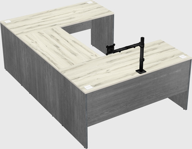 U-shaped desk