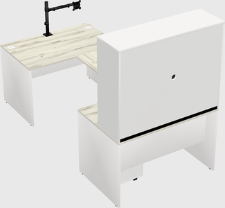 U-shaped desk