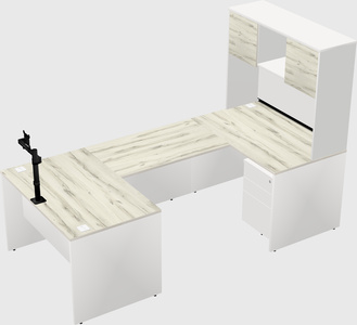 U-shaped desk