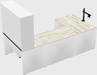 U-shaped desk