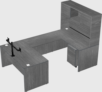 U-shaped desk
