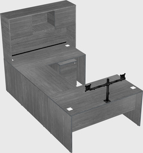 U-shaped desk