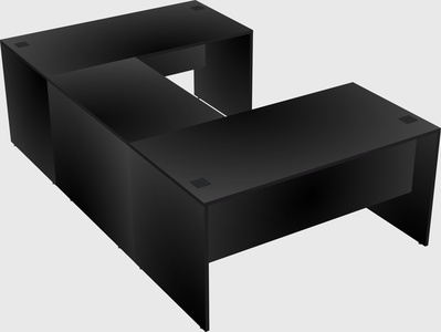 U-shaped desk