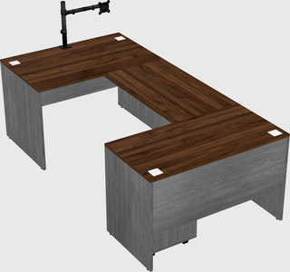U-shaped desk