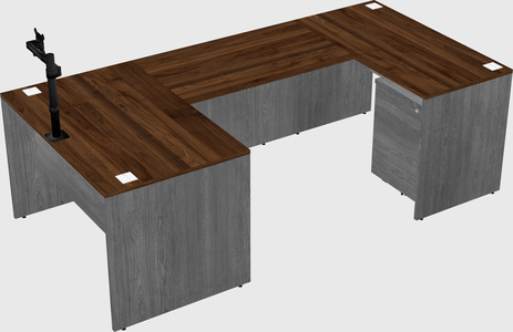 U-shaped desk