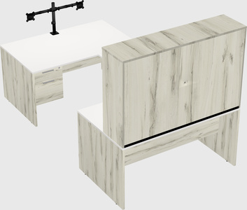 U-shaped desk