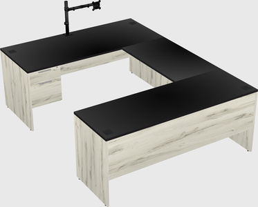 U-shaped desk