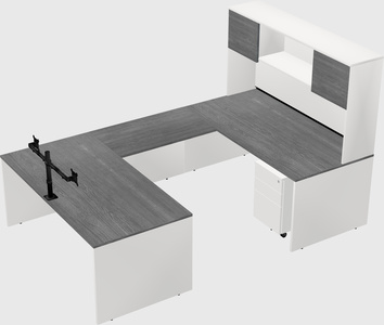 U-shaped desk