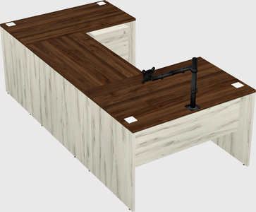 U-shaped desk
