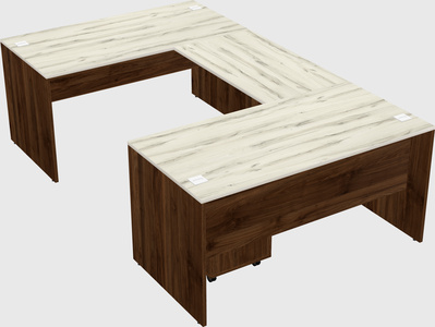 U-shaped desk
