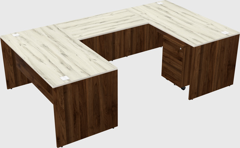 U-shaped desk