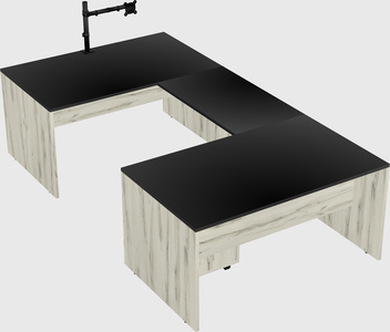 U-shaped desk
