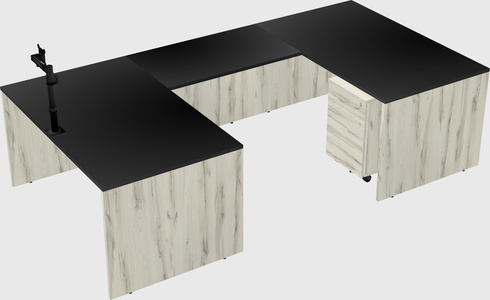 U-shaped desk