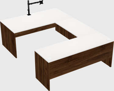 U-shaped desk