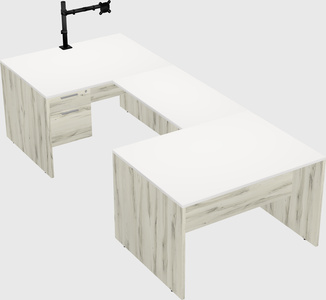 U-shaped desk