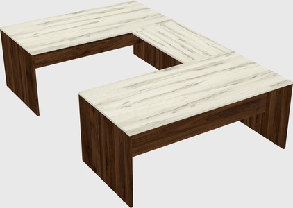 U-shaped desk