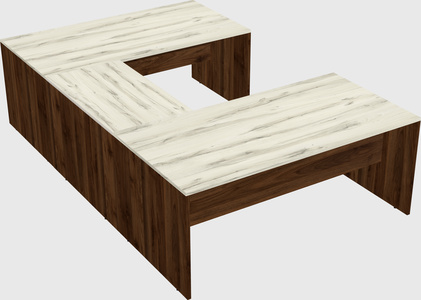 U-shaped desk