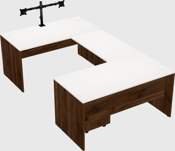 U-shaped desk