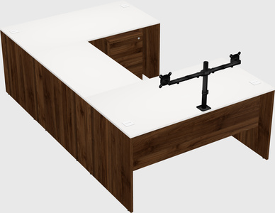 U-shaped desk
