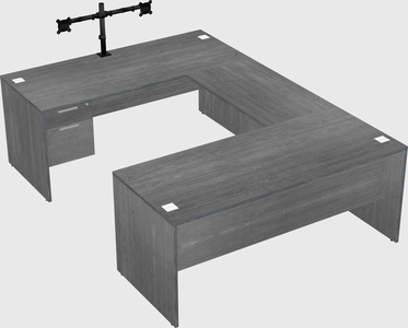 U-shaped desk