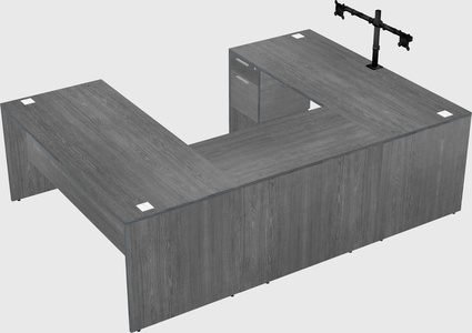 U-shaped desk