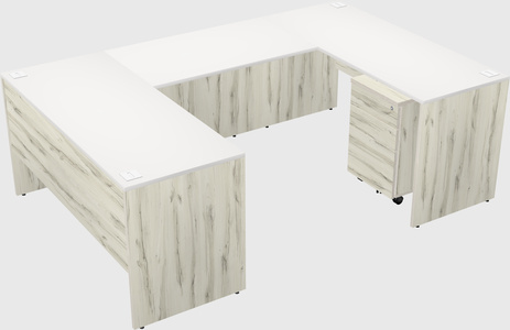 U-shaped desk