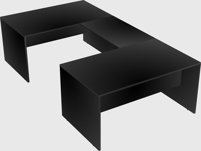U-shaped desk