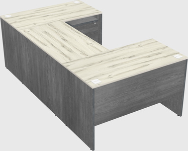 U-shaped desk