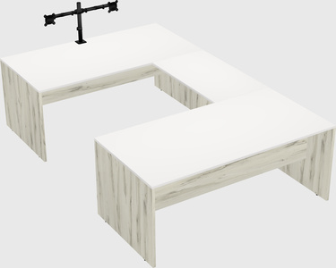 U-shaped desk