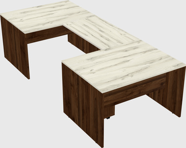 U-shaped desk