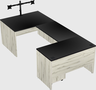 U-shaped desk