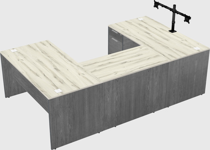 U-shaped desk