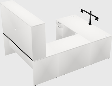 U-shaped desk