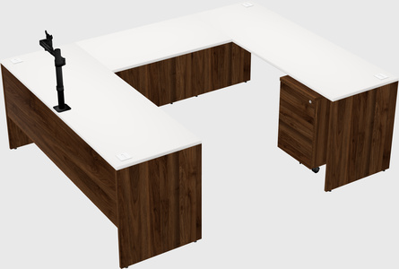 U-shaped desk