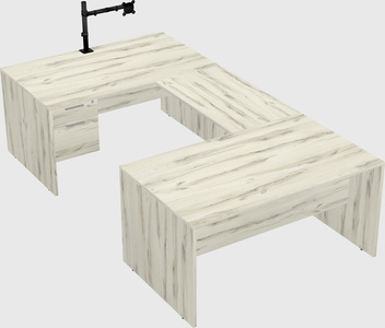 U-shaped desk
