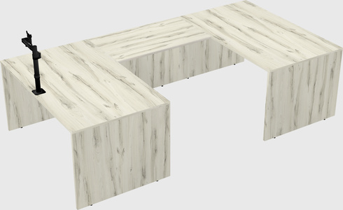 U-shaped desk