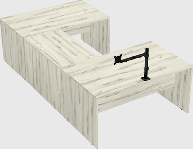 U-shaped desk
