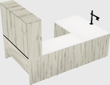 U-shaped desk