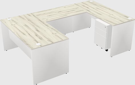 U-shaped desk
