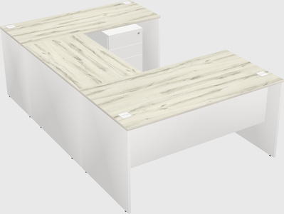 U-shaped desk