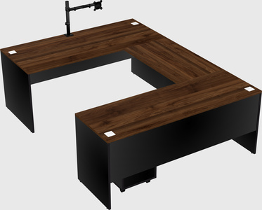 U-shaped desk